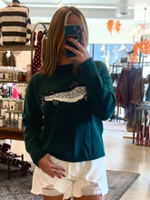 Load image into Gallery viewer, Fish Motif Crewneck Sweater
