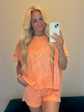 Load image into Gallery viewer, Halo Snow Washed Boxy Top &amp; Shorts Set
