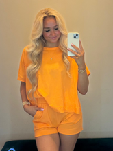 Load image into Gallery viewer, Exposed Seam Boxy Top &amp; Shorts Set
