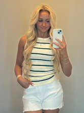 Load image into Gallery viewer, Stripe Sweater Tank Top
