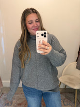 Load image into Gallery viewer, Plus Center Seam Mock Neck Relaxed Sweat
