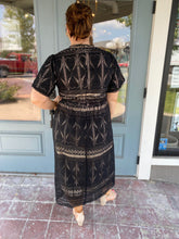 Load image into Gallery viewer, Plus Mock Neck Lace Maxi Dress
