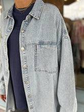 Load image into Gallery viewer, OVERSIZED DENIM SHACKET
