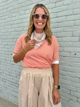 Load image into Gallery viewer, Plus Striped Contrast Trim Rib Banded To
