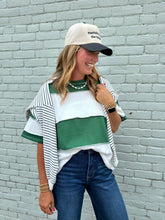 Load image into Gallery viewer, French Terry Color Block Exposed Seam To
