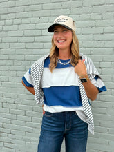 Load image into Gallery viewer, French Terry Color Block Exposed Seam To
