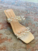 Load image into Gallery viewer, Lucite Pearl Heel Sandal

