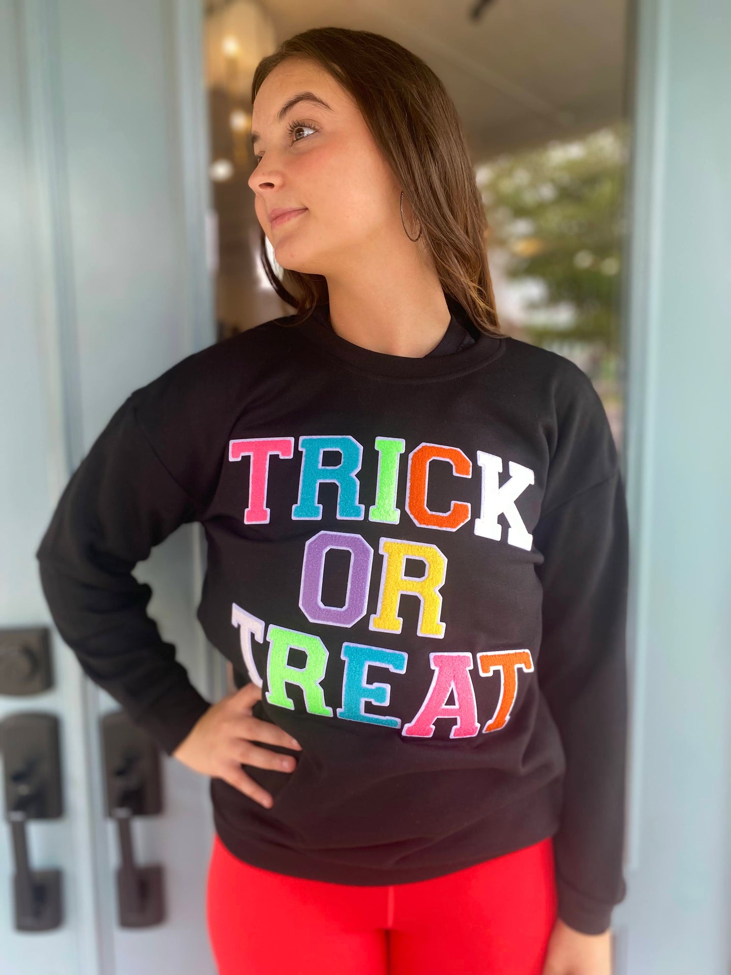 Soft Ideal Chenille Trick or Treat Long sleeve tee