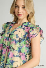 Load image into Gallery viewer, Floral Print Tiered A-Line Short Dress &amp;
