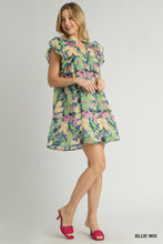 Load image into Gallery viewer, Floral Print Tiered A-Line Short Dress &amp;
