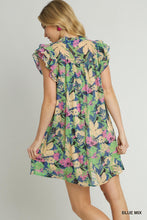 Load image into Gallery viewer, Floral Print Tiered A-Line Short Dress &amp;
