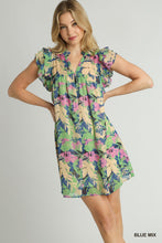 Load image into Gallery viewer, Floral Print Tiered A-Line Short Dress &amp;
