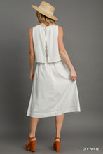 Load image into Gallery viewer, Sleeveless Double Layered Midi Dress
