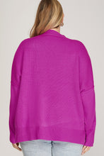 Load image into Gallery viewer, PLUS Drop Shoulder Oversized Mock Neck Sweater

