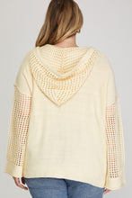 Load image into Gallery viewer, DROP SHOULDER DRAWSTRING SWEATER TOP
