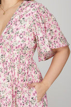 Load image into Gallery viewer, PLUS FLUTTER BELL SLEEVE PLUNGE NECK PRI
