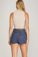 Load image into Gallery viewer, TWEED SHORTS WITH POCKET (part of a set)
