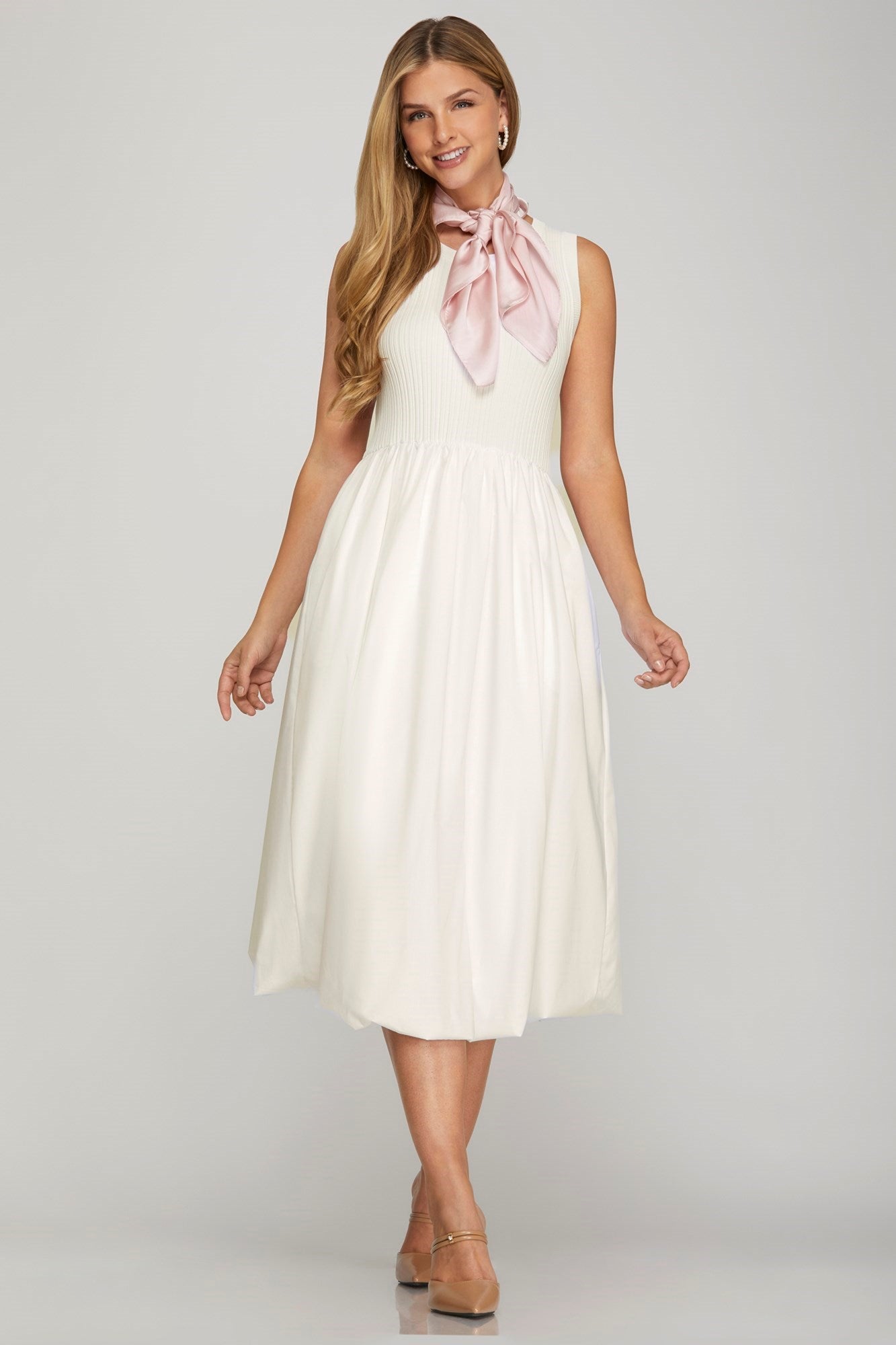 SLEEVELESS BUBBLE HEM MINI DRESS WITH PO – Dreams Boutique, LLC