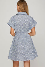 Load image into Gallery viewer, SHORT SLEEVE EMBROIDERED BUTTON DOWN MIN
