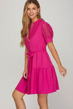 Load image into Gallery viewer, CORCHET LACE FRONT TIE BUTTON DOWN MINI
