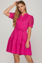 Load image into Gallery viewer, CORCHET LACE FRONT TIE BUTTON DOWN MINI
