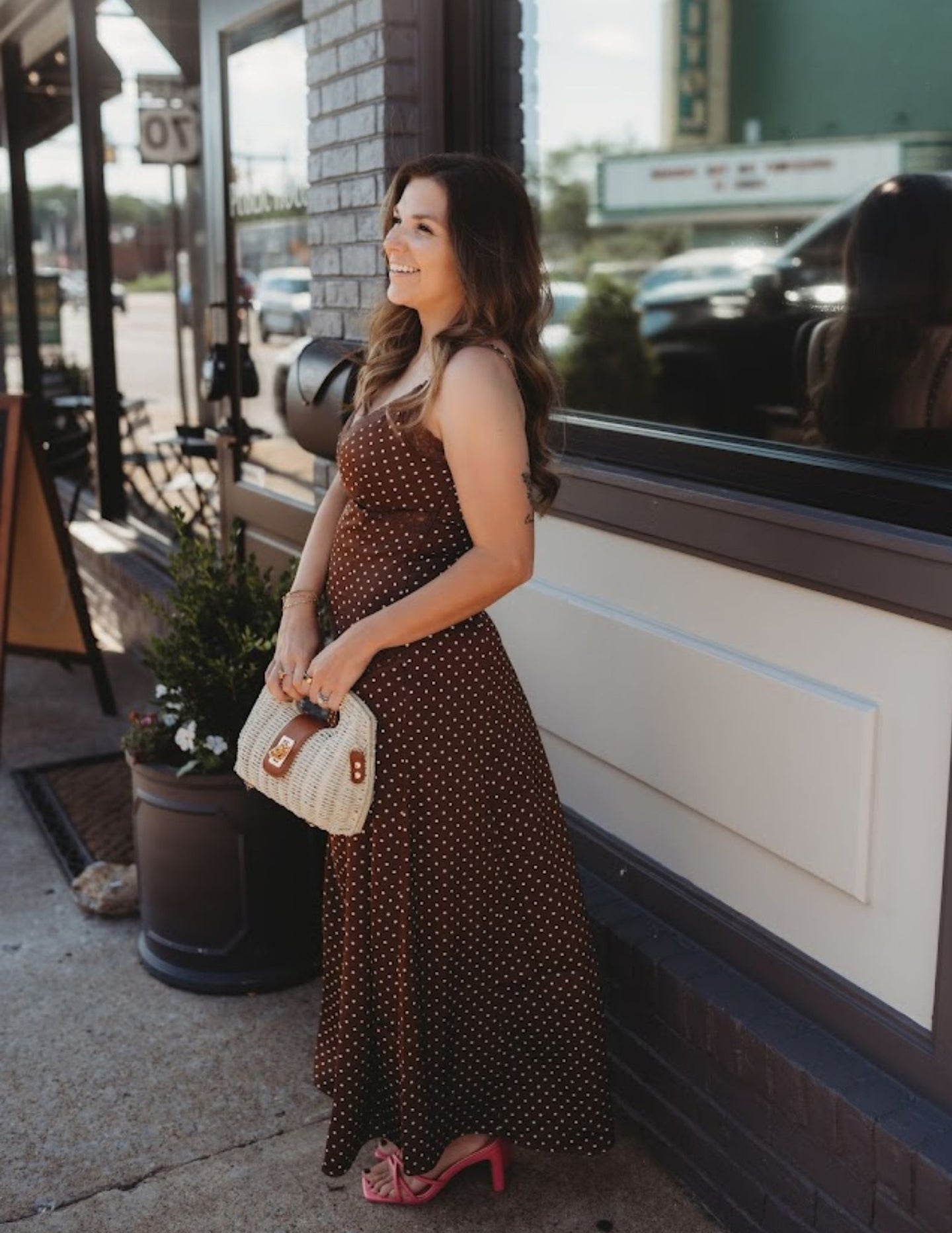 Polka Dot Lace Trim Spaghetti Strap Midi – Dreams Boutique, LLC