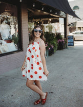 Load image into Gallery viewer, Big Polka Dot Printed Back Strap Bow Tie
