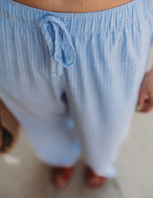 Load image into Gallery viewer, Elastic Waist Y/d Stripe Gauze Long Pant
