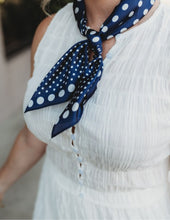 Load image into Gallery viewer, Ombre Polka Dot Print Satin Square Scarf
