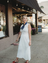 Load image into Gallery viewer, Shirred Button Down Sleeveless Top
