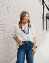 Load image into Gallery viewer, Rayon Striped Short Sleeve Button Up Shi
