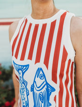 Load image into Gallery viewer, Ocean Sardines Print Dress
