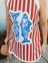 Load image into Gallery viewer, Ocean Sardines Print Dress
