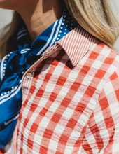 Load image into Gallery viewer, Checkered Shirt Top &amp; Shorts Set
