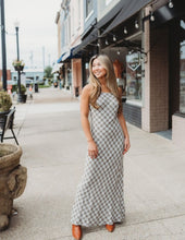 Load image into Gallery viewer, Plaid Spaghetti Strap Midi Dress
