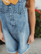 Load image into Gallery viewer, Very Jean Washed Denim Casual Romper
