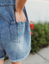 Load image into Gallery viewer, Very Jean Washed Denim Casual Romper
