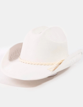 Load image into Gallery viewer, Braided Strap Embroidered Faux Suede Cow
