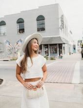 Load image into Gallery viewer, Ruffle Texture Short Sleeve Sheer Top
