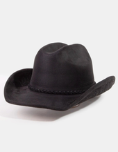 Load image into Gallery viewer, Braided Strap Embroidered Faux Suede Cow
