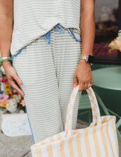 Load image into Gallery viewer, Melody Green Stripe PJ Set
