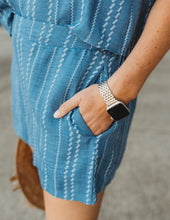 Load image into Gallery viewer, Striped Print Sleeveless Top Shorts Set
