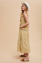 Load image into Gallery viewer, Cotton Plaid Summer Dress
