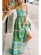 Load image into Gallery viewer, Checkered Unique Floral Boho Ric Rac Tie
