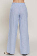 Load image into Gallery viewer, Elastic Waist Y/d Stripe Gauze Long Pant
