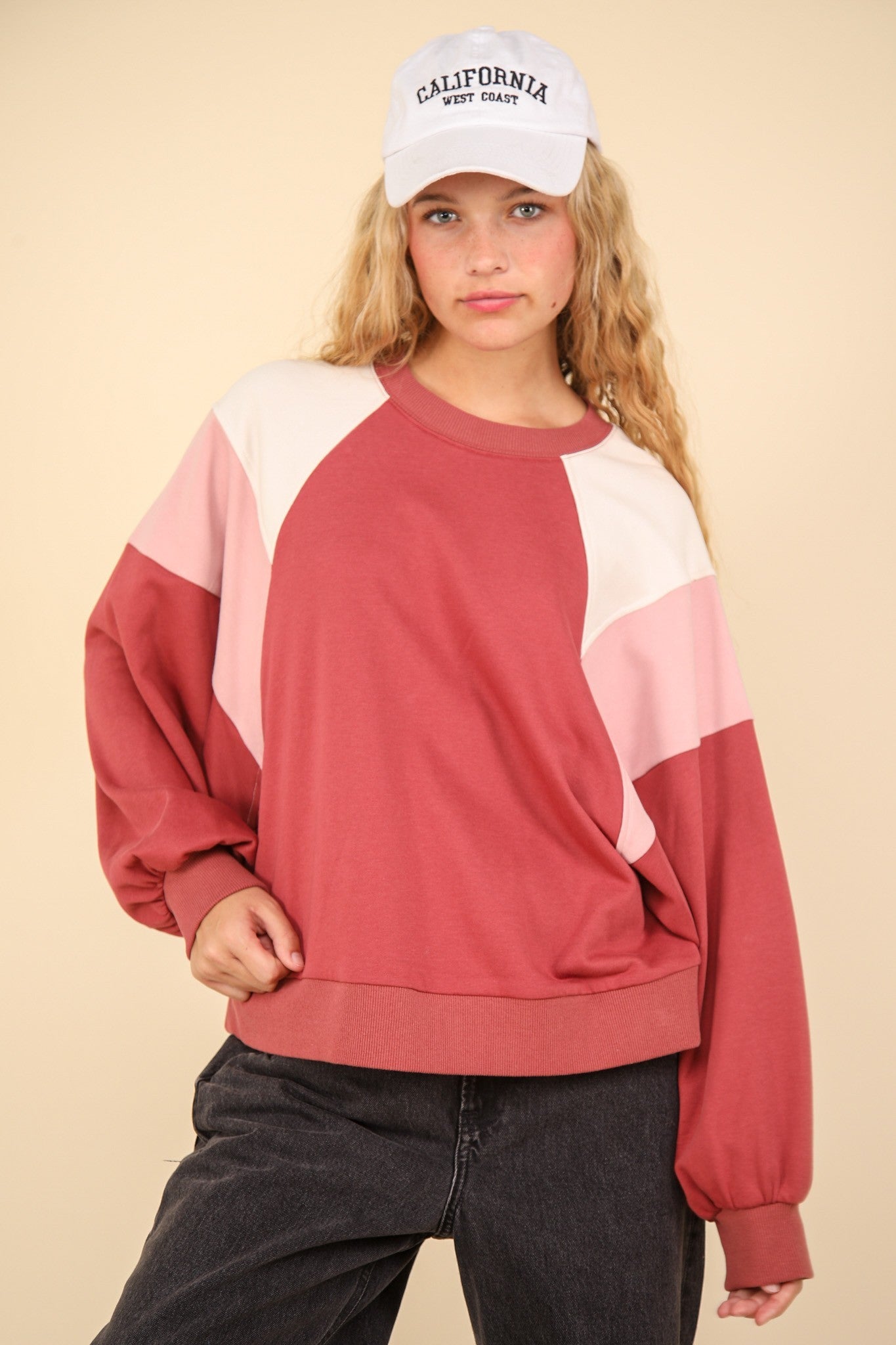 PLUS Color Block Raglan Sleeve