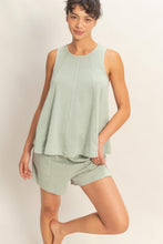 Load image into Gallery viewer, Sleeveless Round Neck Top &amp; Shorts Set
