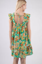 Load image into Gallery viewer, Flare A-Line Floral Mini Dress
