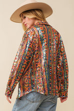 Load image into Gallery viewer, Aztec Sequin Western Shirts
