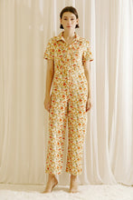 Load image into Gallery viewer, FLORAL SHORT SLEEVE JUMPSUIT
